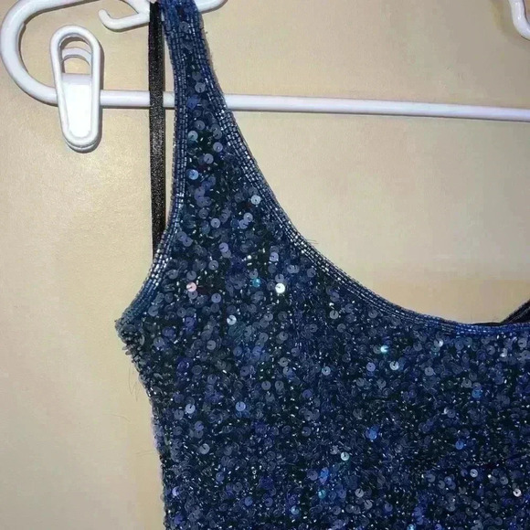 SCALA vintage SEQUINS FORMAL DRESS SMALL - Picture 2 of 16